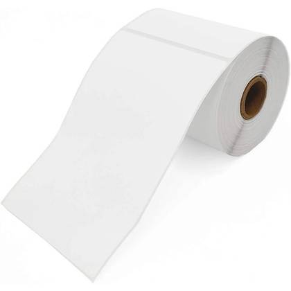 rola de etichete termice autoadezive albe 100x150mm 500 etichete — Prelate si protectii en gros