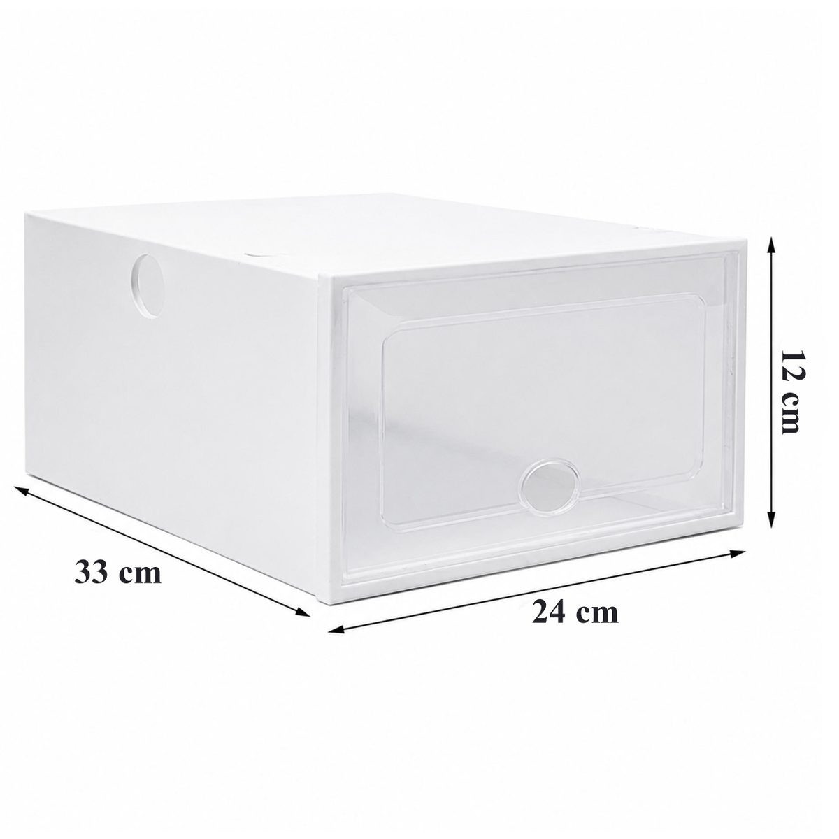12 x Cutii set modular de organizare pentru pantofi , sertare de dulap, închisă cu usa- 12 buc.