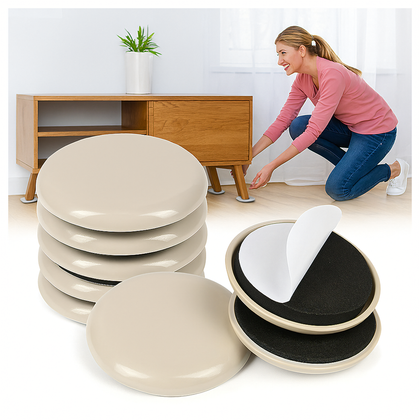 Tampoane glisante rotunda autoadezive pentru mutarea mobilei 4.2 cm 8 buc