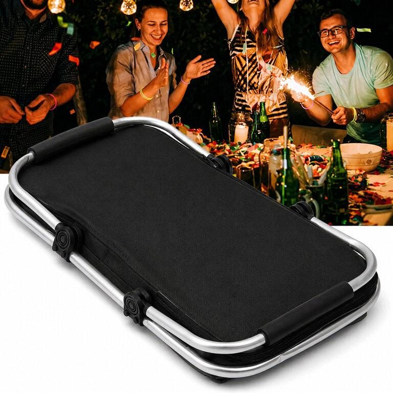 Coș thermoisolant pliabil pentru picnic-camping