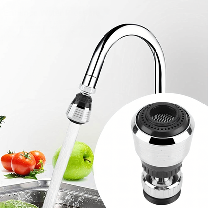 Prelungitor aerator pentru robinet de bucătărie, 2 moduri de jet - 2 în 1, rotativ la 360° — Bucatarie si gatit en gros