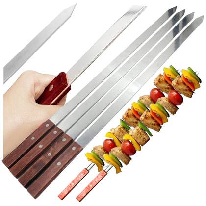 Set4 x Frigărui pentru grătar, Metal, 4 buc,
