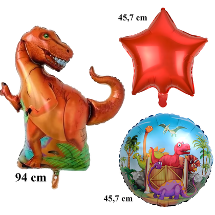 Set 5x baloane mari aniversare cu dinosauri pentru zile de naștere, petreceri — Jucarii, petrecere si divertisment en gros