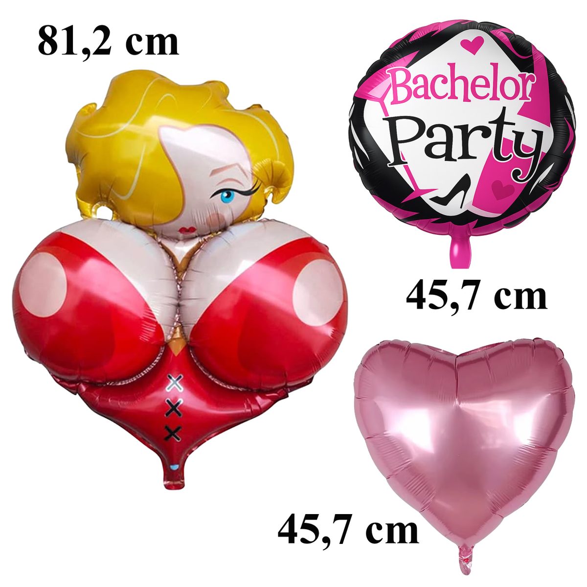 Set 6x baloane mari petrecere burlacilor Cyclolina