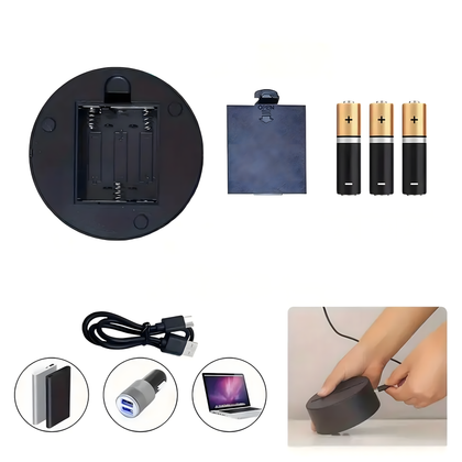 Lampa/Veioză de noapte ursuleț de pluș 3D- pentru dormitorul copilului sau cadou - alimentare dubla , cablu USB( inclus) sau 3 x bateri AA(nu sunt incluse) — Electrice si accesorii diverse en gros