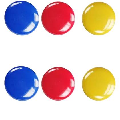 SET 6x magneți rotunzi 30 mm pentru tablă sau frigider