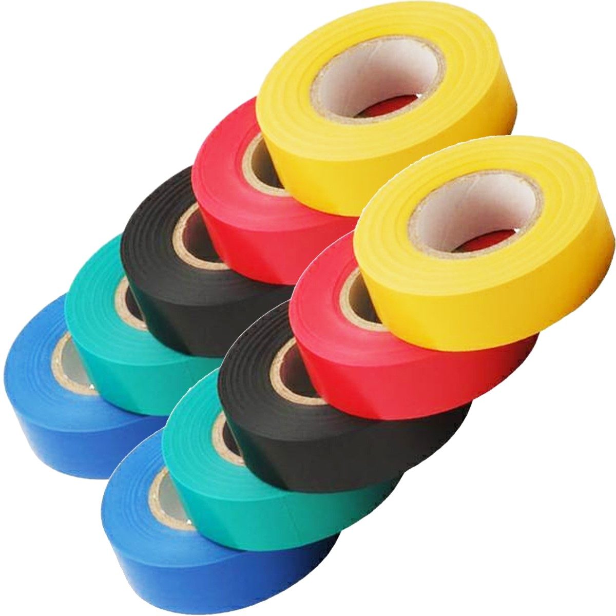 SET 10x Banda izolatoare multicolor 1,9cm x 18 m