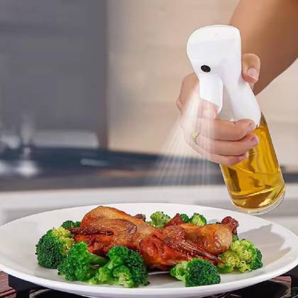 STICLĂ CU DOZATOR
PULVERIZATOR ULEI ȘI OȚET 0.2L - alb — Bucatarie si gatit en gros