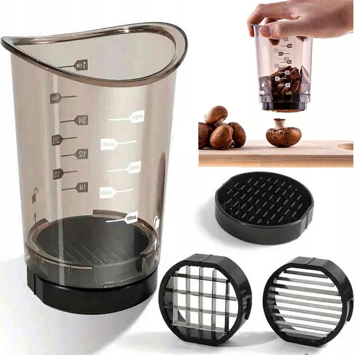 Feliator manual de fructe și legume cu bol + accesorii