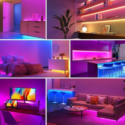 Bandă LED RGB 5M, Impermeabilă,Telecomanda — Electrice si accesorii diverse en gros