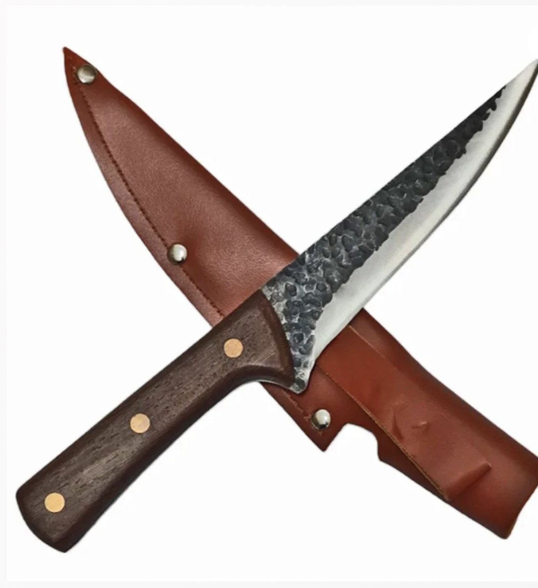 CUȚIT DE VÂNĂTOARE CHEF CU TEACA(poate fi atasatt la curea sau rucsac) 29.5 CM