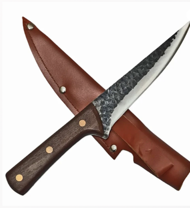 CUȚIT DE VÂNĂTOARE CHEF CU TEACA(poate fi atasatt la curea sau rucsac) 29.5 CM — Camping, picnic, outdoor si plaja en gros