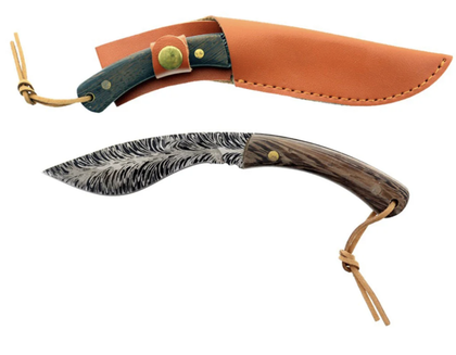 CUȚIT DE VÂNĂTOARE CHEF 18.5 CM MINI KUKRI CU HUTĂ+teaca — Camping, picnic, outdoor si plaja en gros