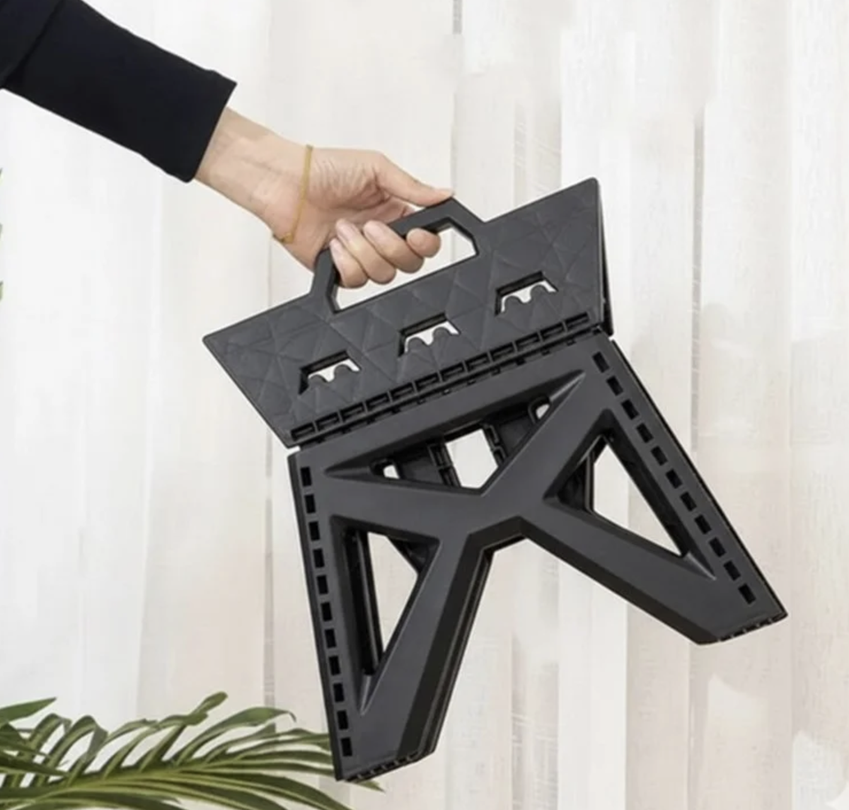 SCAUN PLIABIL 32x28x23 CM-negru