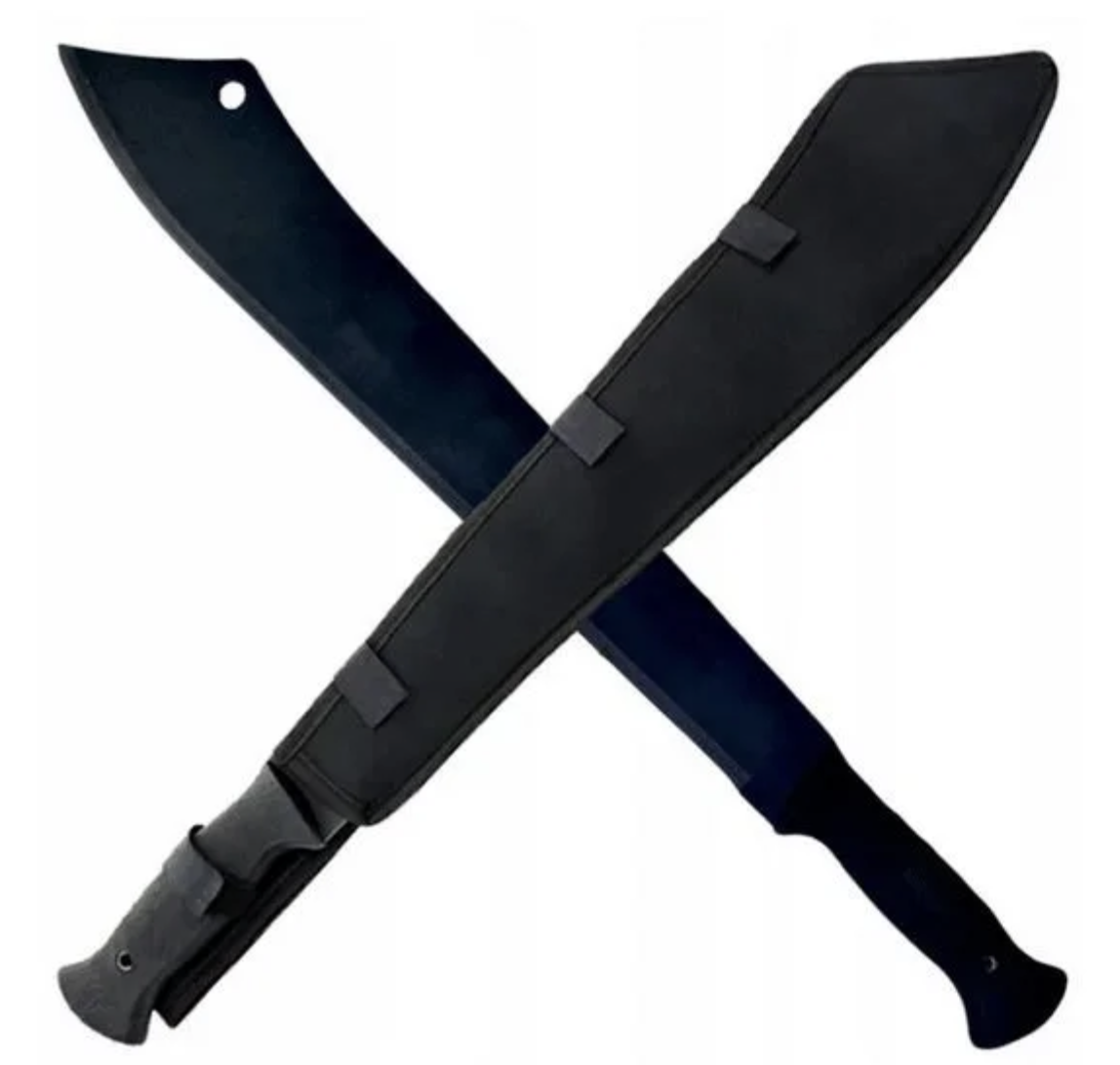 Tip cuțit: Lamă fixă
Tip lamă: Netedă
Lungime totală: 580 mm
Lungime lamă: 450 mm
Lungime mâner: 130 mm
Lățime lamă: 75 mm
Grosime lamă: 2,8 mm
Material lamă: Oțel inoxidabil 420
Material mâner: Material asemănător cauciucului