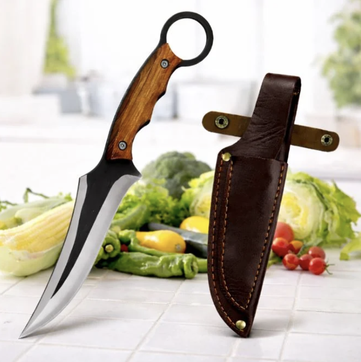 Lucrări în aer liber
Bushcraft / Supraviețuire
Un cadou pentru un colector
Piesă decorativă de echipament
Pentru uz în bucătărie, pe legume, fructe sau carne.-teaca inclusa